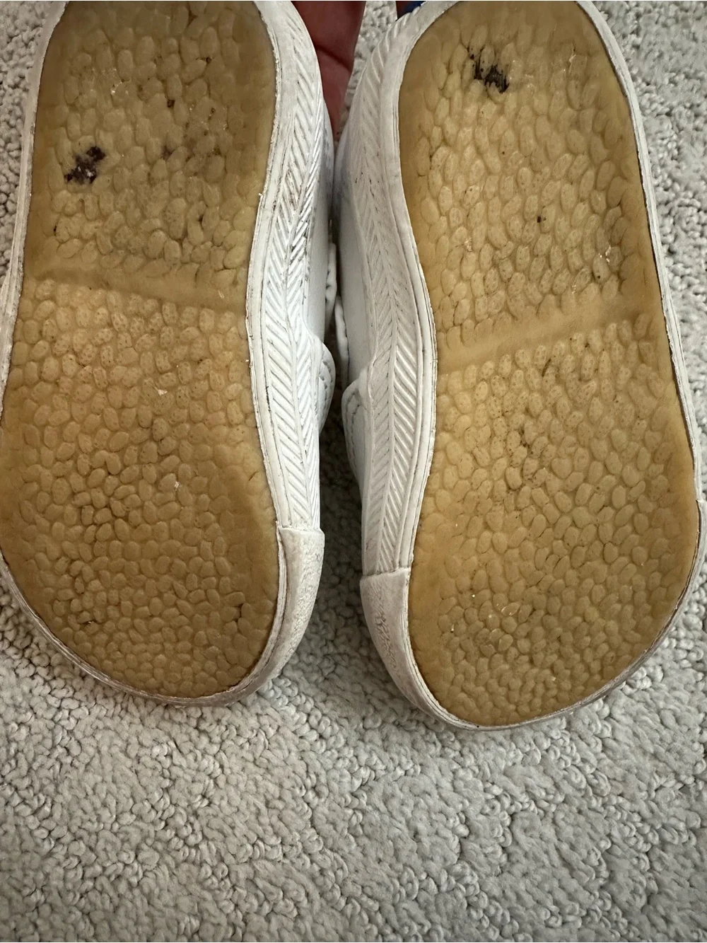 Keds White Kids Memory Foam T-Strap Shoes